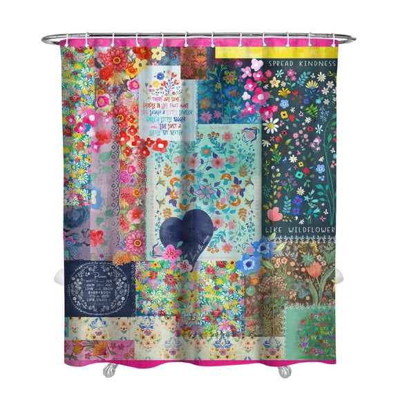 Nordic Geometric 72x84 Shower Curtain Waterproof Machine Washable Hotel Style