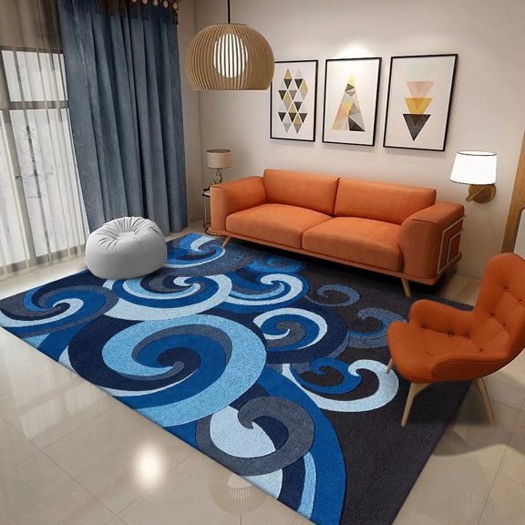 Nordic Geometric Carpet for Living Room Modern Light Luxury r Sofa Table Large Area Rugs Non-slip Bathroom Lounge Floor Mat