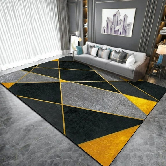 Nordic Geometric Carpet for Living Room Modern Luxury Decor Sofa Table Large Area Rugs Bathroom Floor Mat Alfombra Square Carpet
