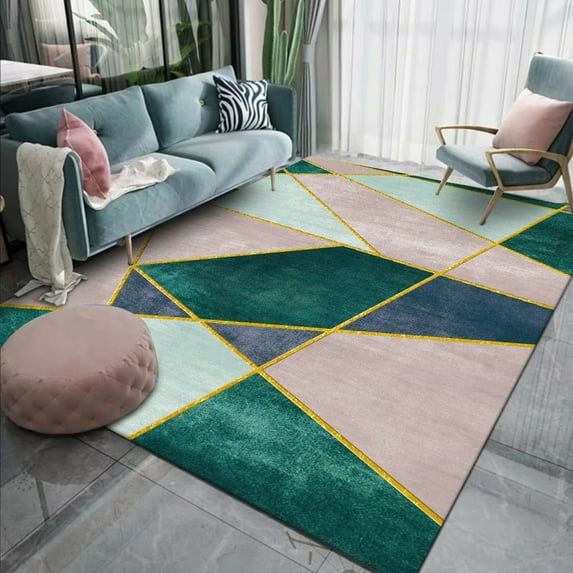 Nordic Geometric Carpet for Living Room Modern Luxury Decor Sofa Table Large Area Rugs Bathroom Floor Mat Alfombra Square Carpet