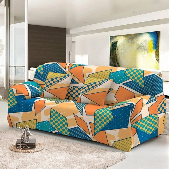 Nordic Geometric Elastic Sofa Covers For Living Room Modern Sectional Corner Couch Cover Washable Dust Poof Slipcovers