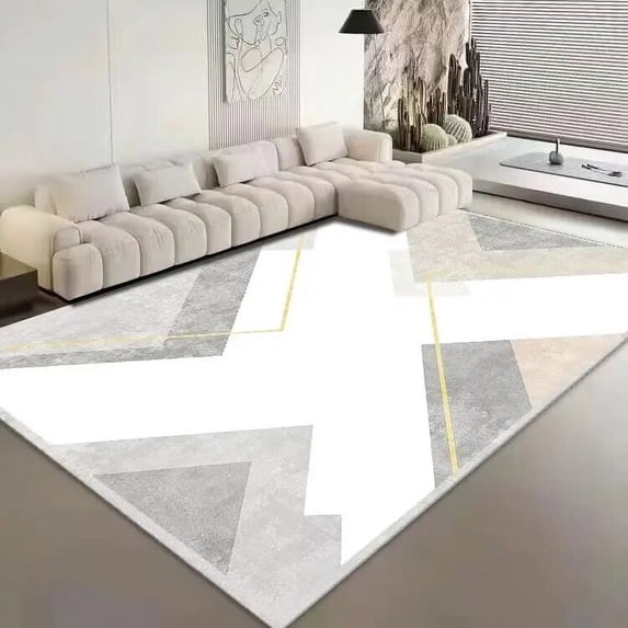 Nordic Geometric Living Room Decoration Carpets Light Luxury Rugs for Bedroom Parlor Study Home Decor Floor Mat Anti-slip ковер