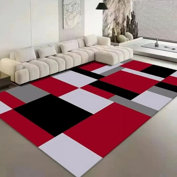 Nordic Geometric Living Room Decoration Carpets Light Luxury Rugs for Bedroom Parlor Study Home Decor Floor Mat Anti-slip ковер