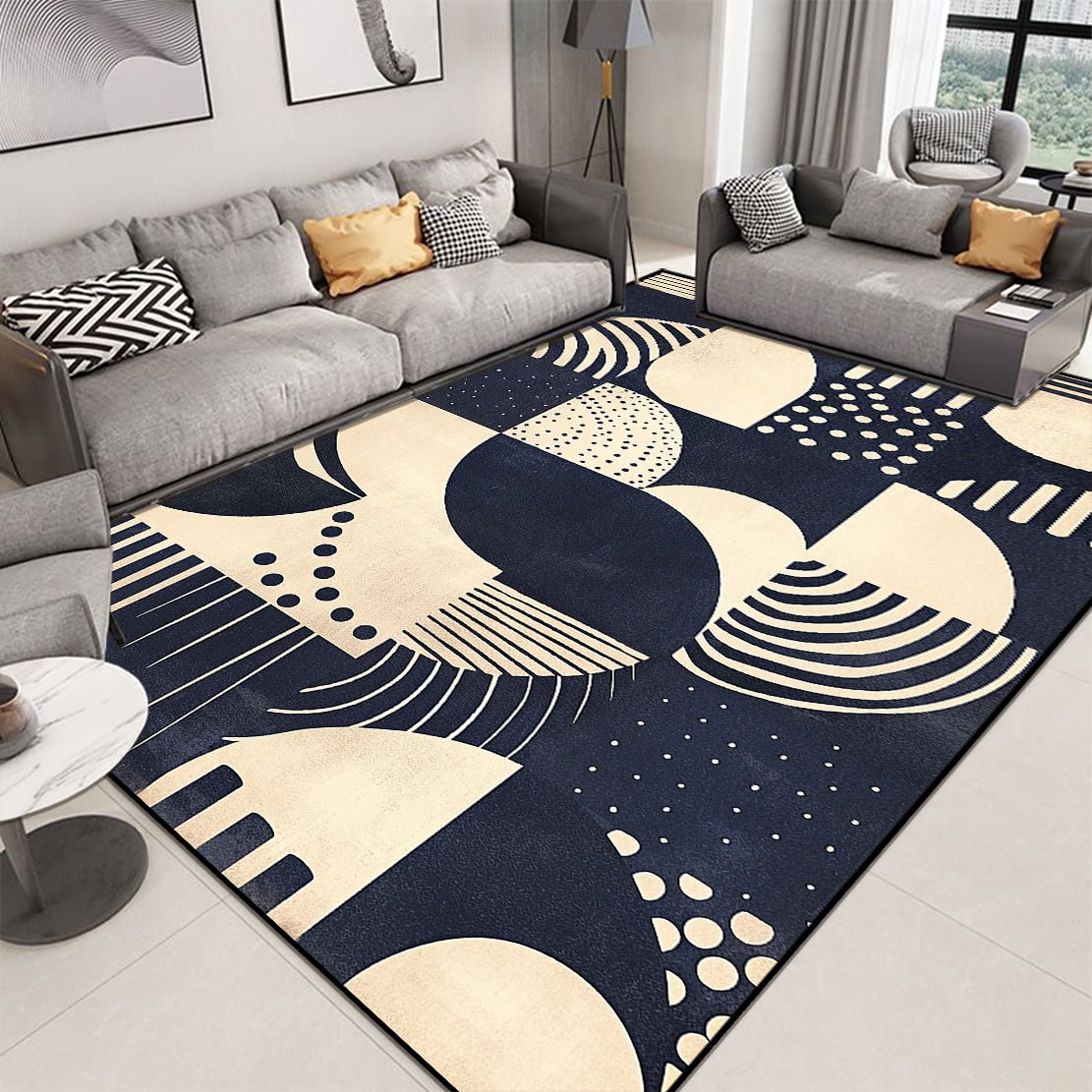 Modern Geometric Home Bedroom Bedside Carpet Living Room Sofa Cushion Nordic Minimalist Carpet