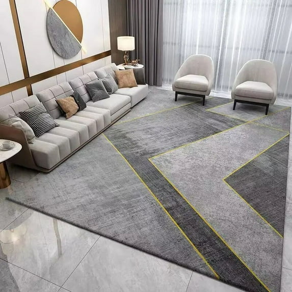 Nordic Geometry Carpets Living Room Sofas Coffee Table Mats House Decorations Large Washable Rugs for Bedroom Carpet Non-slip