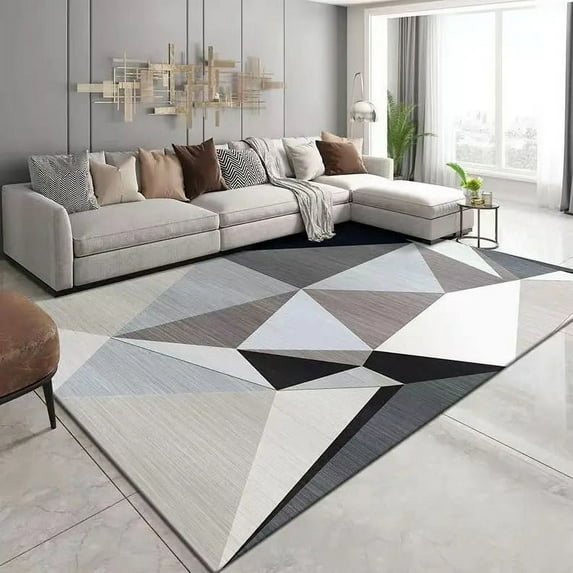 Nordic Geometry Carpets Living Room Sofas Coffee Table Mats House Decorations Large Washable Rugs for Bedroom Carpet Non-slip