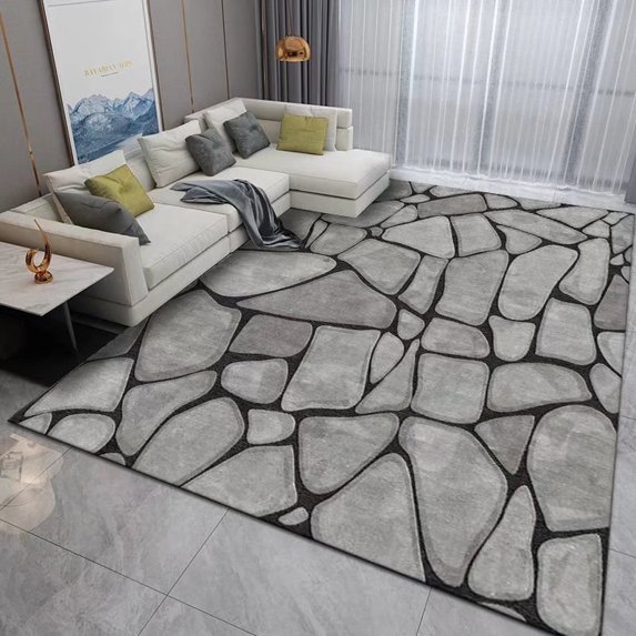 Nordic Geometry Luxury Large Carpets for Living Room140x200cm Bedroom Bedside Floor Mat Home Decor Study Sofa Area Rugs Washable