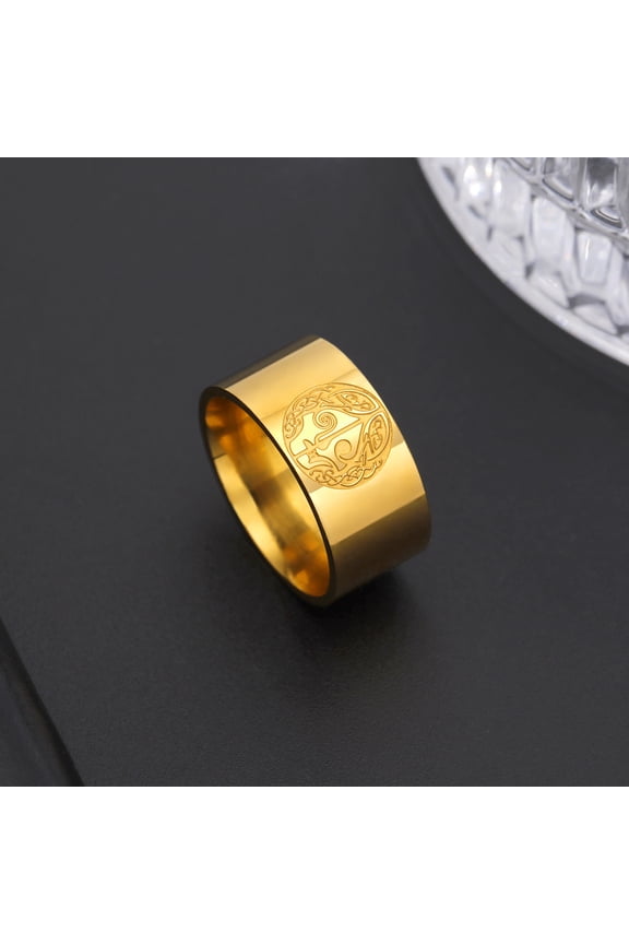 Nordic Goddess Hel Vikings Ring The Goddess of Death In Nordic Mythology Amulet 14K Gold Ring