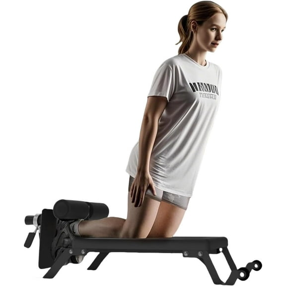 Nordic Hamstring Curl Machine,Height Adjustable Nordic Curl Bench, Compact Home Gym Equipment for Strength Training for Home Gym,450 LBS