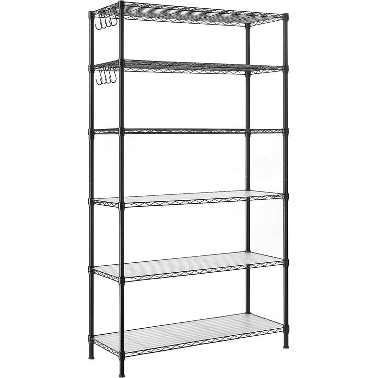 Nordic Hygge 6 Tier Wire Shelving Unit Kitchen Storage Rack with