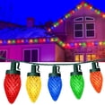 thumbnail image 1 of Nordic Hygge 67FT 100 Bulbs Outdoor Christmas Decorations for House Waterproof String Lights, Multicolor, 1 of 7