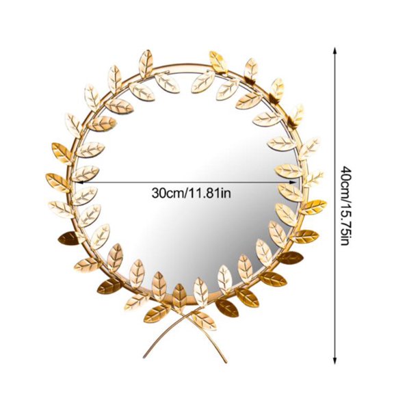 Nordic Ins Iron Art Dressing Mirror Round Wall Hanging Mirror Art Decorations