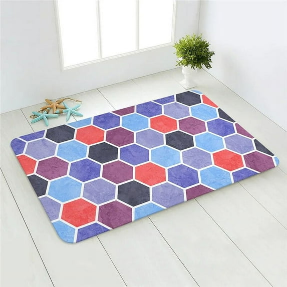 Nordic Kitchen Carpet Entrance Geometric Doormat Bedroom Living Room Decoration Rug Hallway Balcony Bath Anti-Slip Floor Mat
