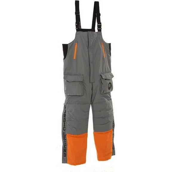 Nordic Legend Aurora Series Ice Fishing Bibs with Floatation, Insulated Waterproof Bibs for Ice Fishing and Snowmobiling(Size: Small)
