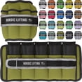 thumbnail image 1 of Nordic Lifting Adjustable Ankle Weights for Women and Men 2 4 6 8 10 Lbs, 1 Pair - Army Green, 1 of 9