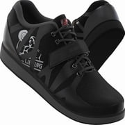Nordic Lifting Powerlifting Shoes for Heavy Weightlifting - Mens Squat Shoe - MEGIN Black - 9