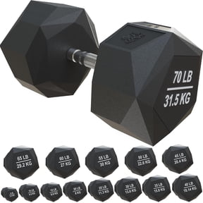 Nordic Lifting Dumbbell Prism Rubber Encased Cast Iron 20 lb