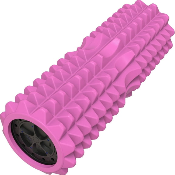 Nordic Lifting Vibrating Foam Roller – 5-Speed Deep Tissue Back Roller for Muscle Massage & Recovery - Pink