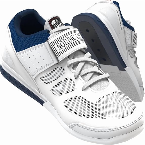 Nordic Lifting; Weightlifting Shoes Compatible for Crossfit and Gym Sneakers, Men's White, 11 US