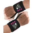 thumbnail image 1 of Nordic Lifting Wrist Wraps (1 Pair/2 Wraps) 14" for Weightlifting, Cross Training and Powerlifting - Pink, 1 Pair, 1 of 11