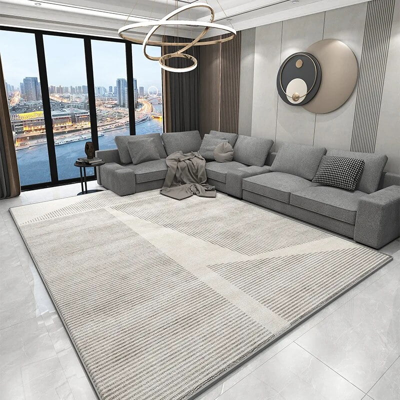 Nordic Light Luxury Grey Carpet Living Room Sofa Coffee Tables Carpets