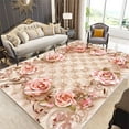 thumbnail image 1 of Nordic Light Luxury Living Room Carpet Flower Home ra Carpet Bedroom Lounge Non Slip Floor Mat Was, 1 of 5