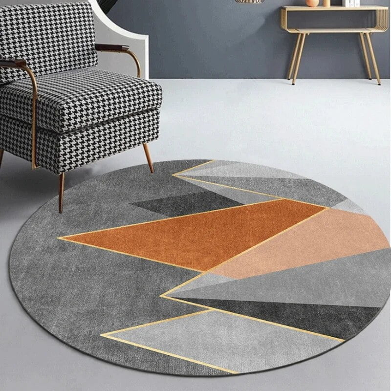 Nordic Light Luxury Round Carpets Modern Living Room Decoration Rugs