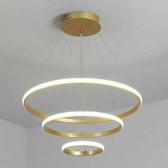 Nordic Luxury Chandelier Ceiling Light High Brightness Chandelier (3-colored light Gold)