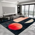 thumbnail image 1 of Nordic Luxury Geometric Carpets Fashion Red Large Living Room Carpet Anti Slip and Water Absorption Rugs for Bedroom r Mat, 1 of 5