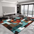 thumbnail image 1 of Nordic Luxury Geometric Carpets Fashion Red Large Living Room Carpet Anti Slip and Water Absorption Rugs for Bedroom r Mat, 1 of 5
