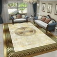 thumbnail image 1 of Nordic Luxury Living Room Carpets Gold Black Geometric Rugs for Bedroom Sofa Table Beside Large Area Rug Home r Mats tapete, 1 of 5