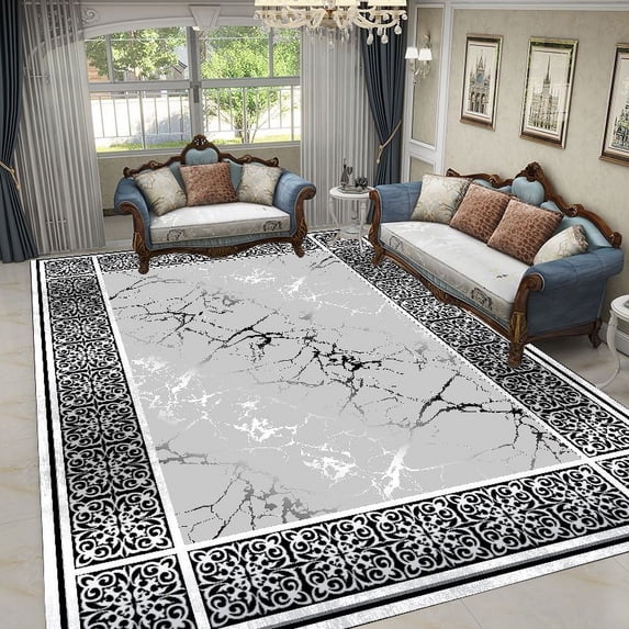 Nordic Luxury Living Room Carpets Gold Black Geometric Rugs for Bedroom Sofa Table Beside Large Area Rug Home r Mats tapete