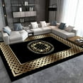 thumbnail image 1 of Nordic Luxury Living Room Carpets Gold Black Geometric Rugs for Bedroom Sofa Table Beside Large Area Rug Home r Mats tapete, 1 of 5