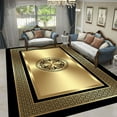 thumbnail image 1 of Nordic Luxury Living Room Carpets Gold Black Geometric Rugs for Bedroom Sofa Table Beside Large Area Rug Home r Mats tapete, 1 of 5