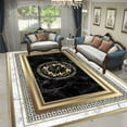thumbnail image 1 of Nordic Luxury Living Room Carpets Gold Black Geometric Rugs for Bedroom Sofa Table Beside Large Area Rug Home r Mats tapete, 1 of 5