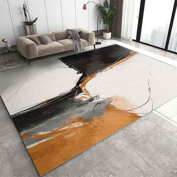 Nordic Medieval Rug Modern Art Painting Area Rugs Simple Rugs For Living Room Bohemian Irregular Entrance Carpet Large Area Rug 1x2ft