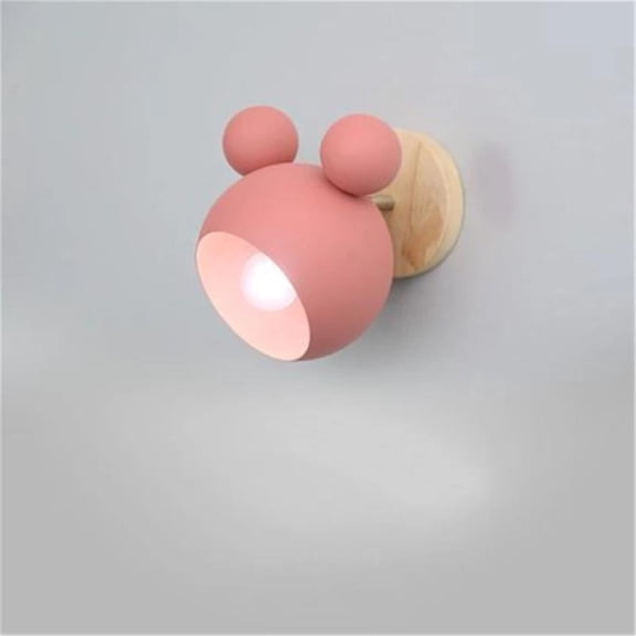 Nordic Mickey Wall Lamp Simple And Lovely Children's Room Wall Light Bedroom Parlor Study Applique Murale Luminaire