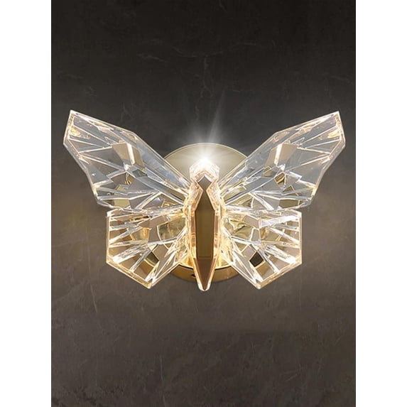 Nordic Modern Butterfly Wall Lamp Indoor Lighting Fixture Living Bedroom Bedside Hotel TV Home Decoration Wall Light Sconces