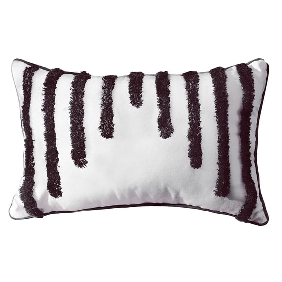 Nordic Modern Style Woven Tufted Throw Pillow for Case Tribal Boho Geometric Irregular Striped Line Decorative Cushion C