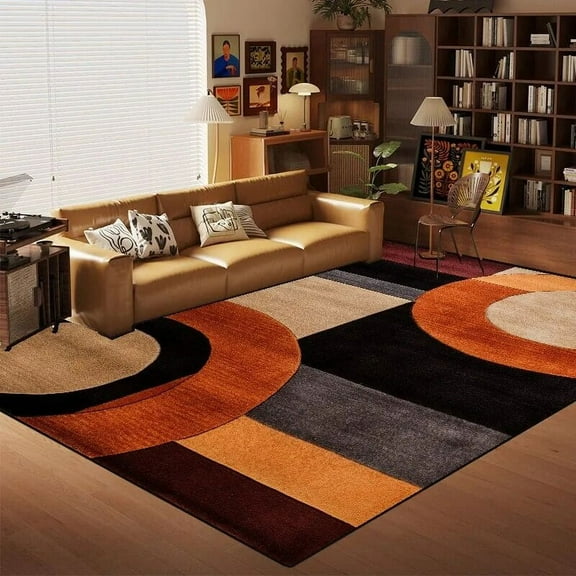 Nordic Multi Color Living Room Carpet Modern Geometry Sofa Coffee Table Rug Home Decor Bedroom Bedside Soft Floor Mats Non-slip