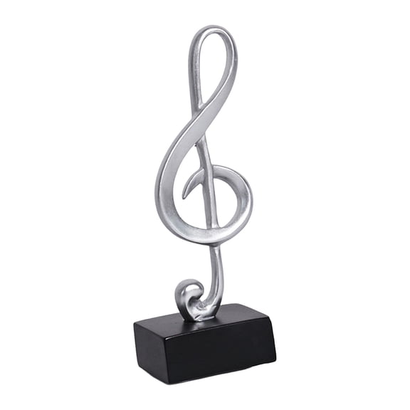 Nordic Music Note Figurine Statue Artwork Ornament Craft Musical Symbol Sculpture for Bookshelf Desktop Decor ,