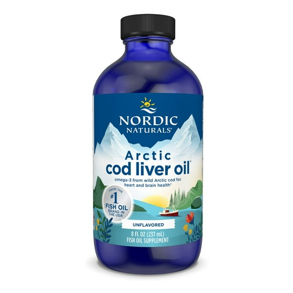 Nordic Naturals Arctic Cod Liver Oil Liquid, 1060 Mg, Unflavored, 8 Oz