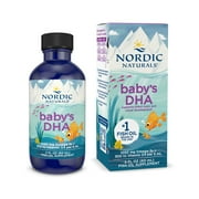 Nordic Naturals Baby's DHA Liquid with Dropper, 1050 Mg, Fish Oil, 2 Fl Oz