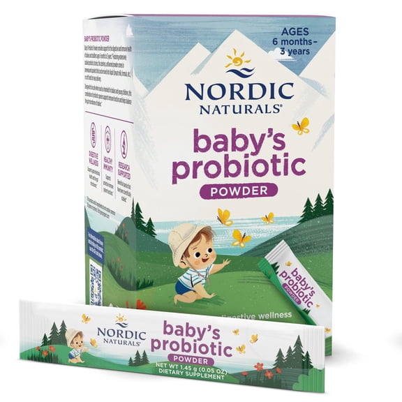 Nordic Naturals Baby's Probiotic Powder, Unflavored, 30 Ct