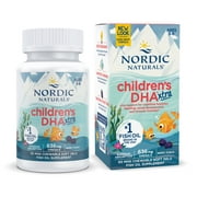 Nordic Naturals Children's DHA Xtra Chewable Softgels, Berry, 636 Mg, 90 Ct