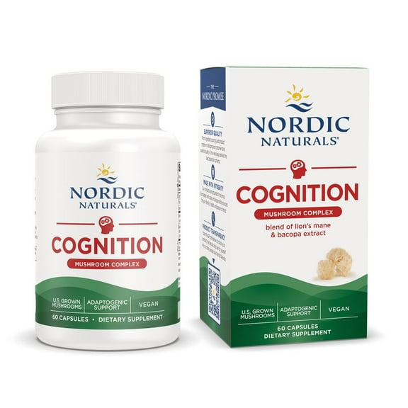 Nordic Naturals Cognition Mushroom Complex, Capsules, Vegan - 60 count