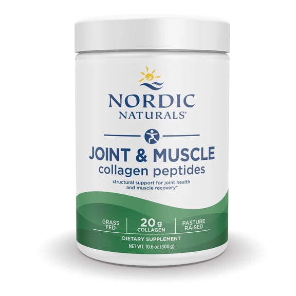 Nordic Naturals Joint & Muscle Collagen Peptides, Unflavored, 300 g