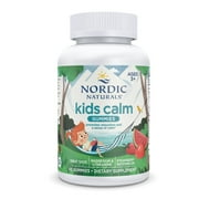 Nordic Naturals Kids Calm Gummies, Strawberry Watermelon, 60 Count