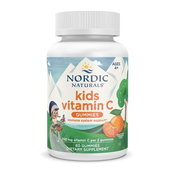 Nordic Naturals Kids Vitamin C Gummies - Immune Support & Antioxidant Protection, 60 count