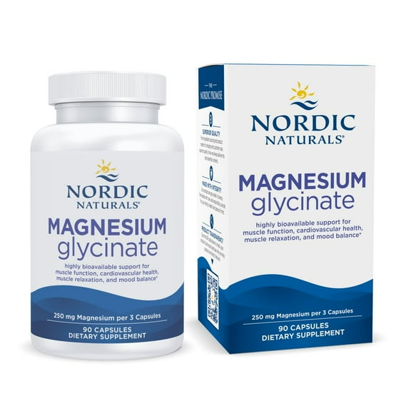 Nordic Naturals Magnesium Glycinate, Unflavored - 90 count